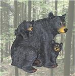 BD29650 Terrible Twos Black Bear with Cubs